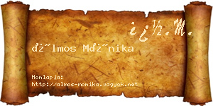 Álmos Mónika névjegykártya